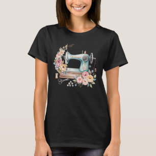 Vintage Flower Quilting Seamstress Manual Sewing M T-Shirt