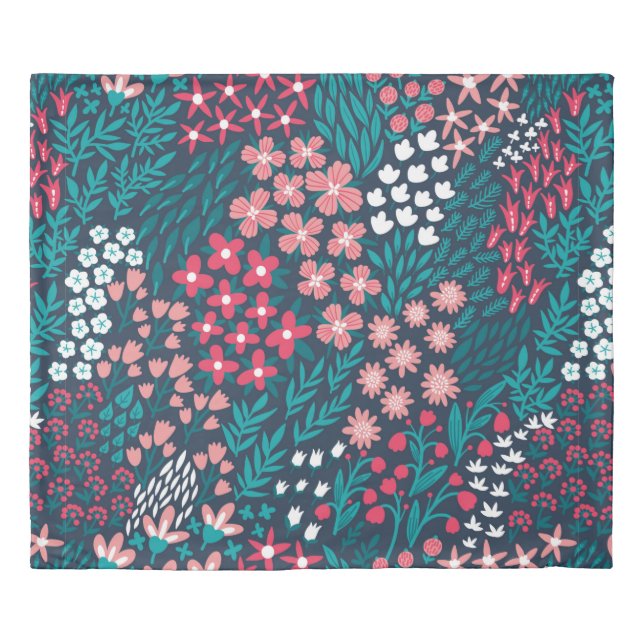 Vintage flower seamless pattern. Endless repeated  Duvet Cover (Front)