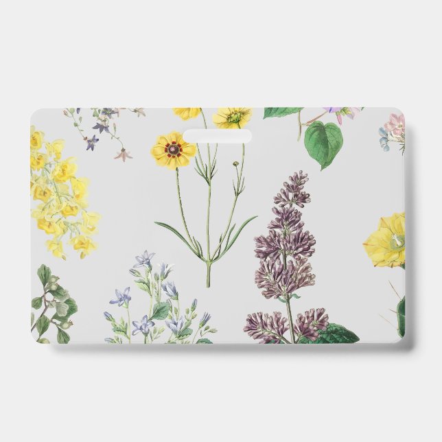 Vintage flower set badge (Front)