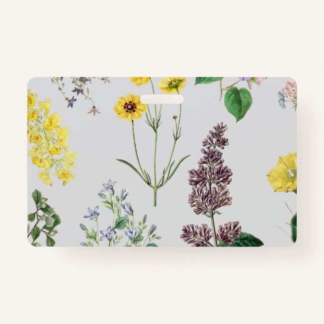 Vintage flower set badge (Front)