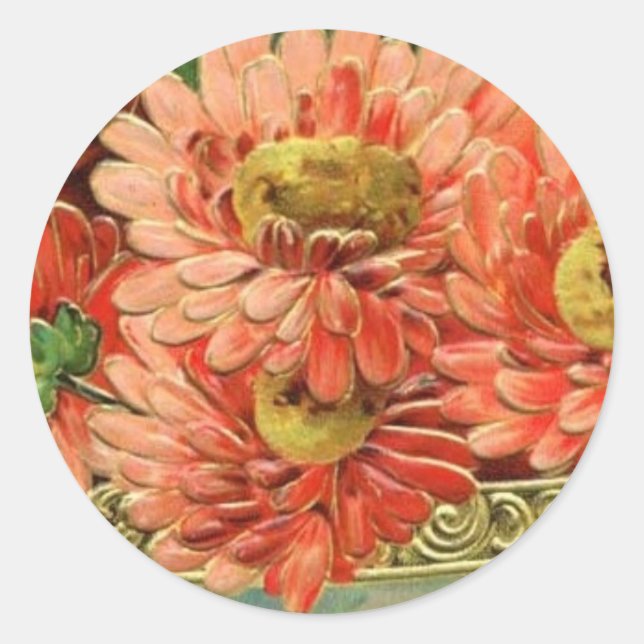 Vintage Flower sticker (Front)