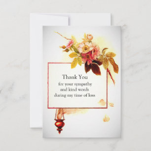 Vintage Flower Thank You Card