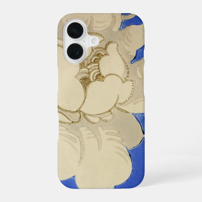 Vintage Flower Wallpaper Pattern Iphone Case (Back)