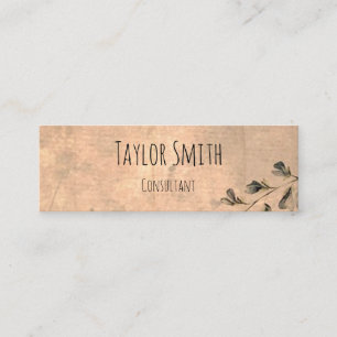 vintage flower wallpaper rustic business card