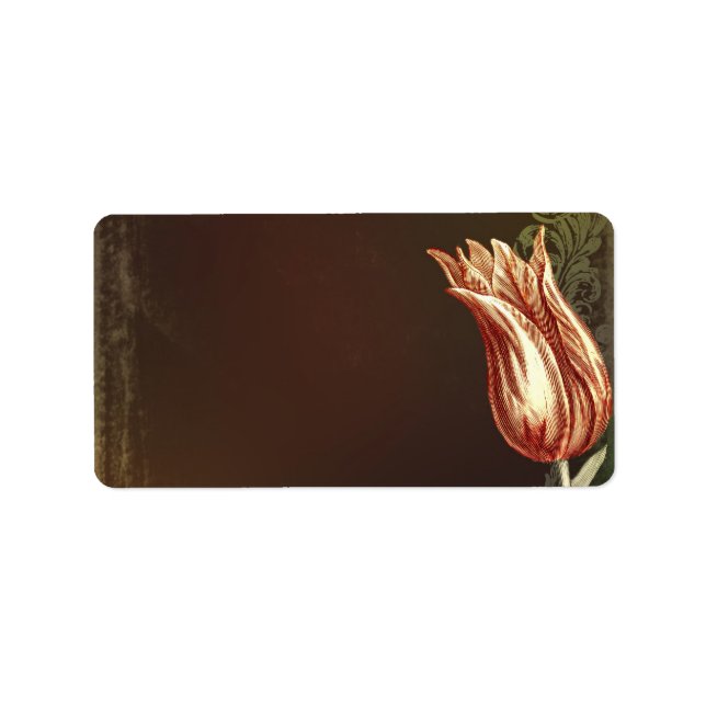 vintage flower wedding address labels (Front)