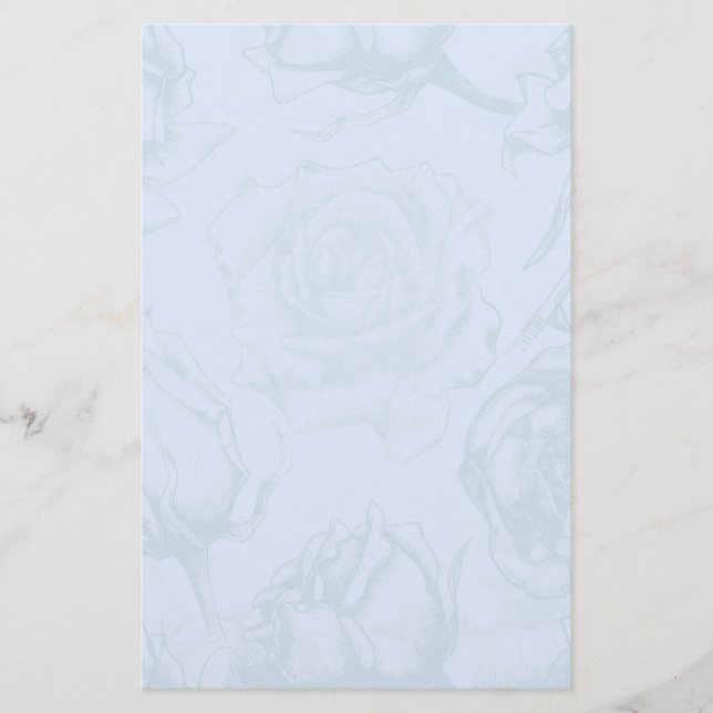 Vintage Flower Wedding Stationery (Front)