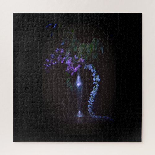 Vintage flower wisteria       jigsaw puzzle