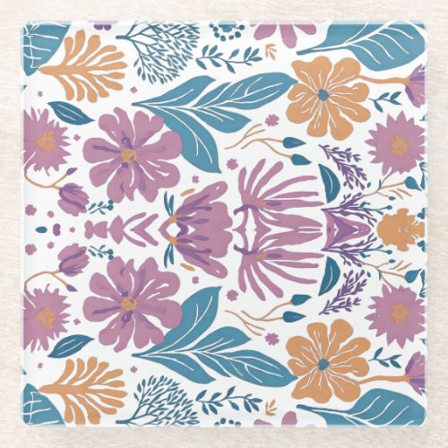 Vintage flowered coaster