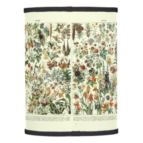 Vintage Flowers 4 Pages by Adolphe Millot Lamp Shade