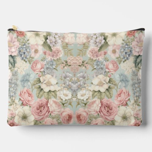 Vintage Flowers Accessory Pouch