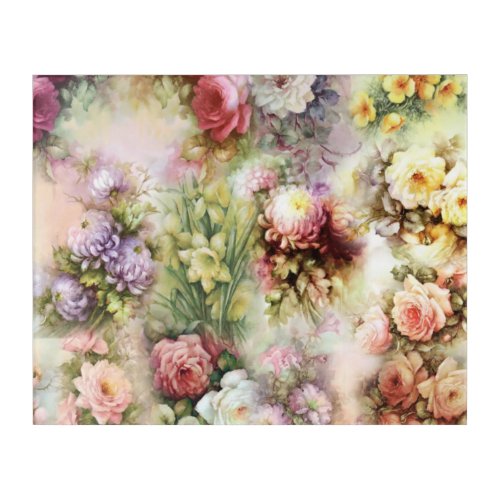 Vintage Flowers Acrylic Print