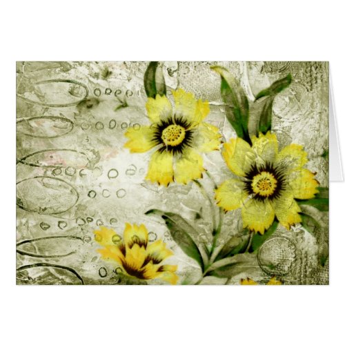 Vintage Flowers All Occasions Greeting Card