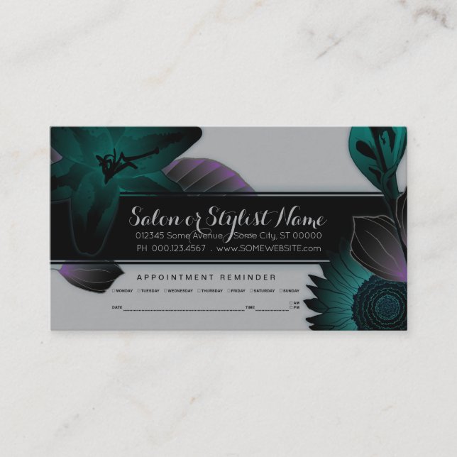 vintage flowers appointment reminder (Front)