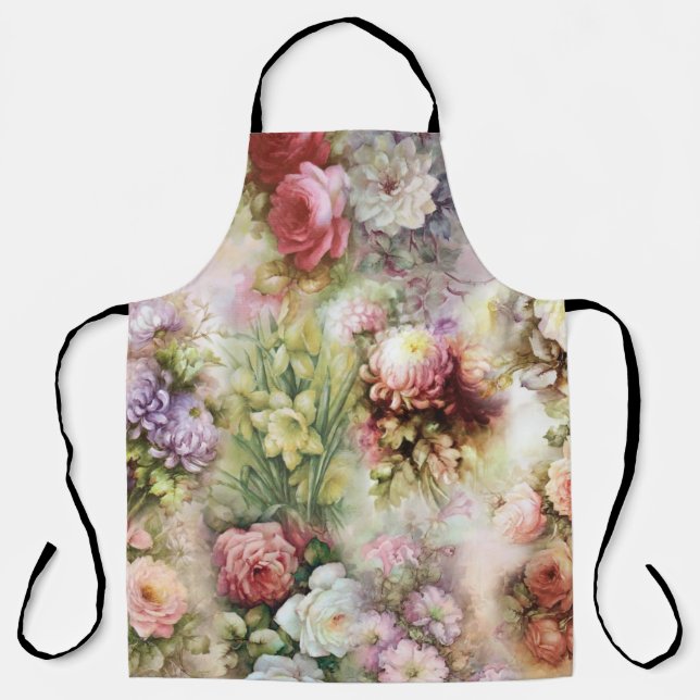 Vintage Flowers Apron (Front)