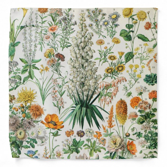 Vintage Flowers Bandana (Front)