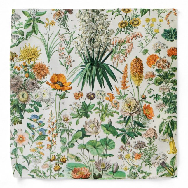 Vintage Flowers Bandana (Front)