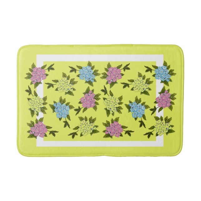Vintage Flowers Bath Mat (Front)