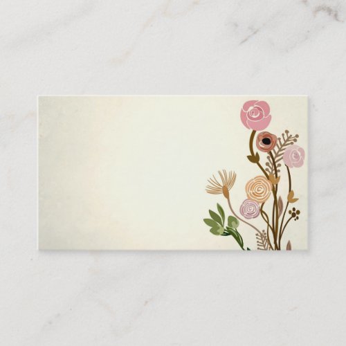 Vintage flowers Business Card