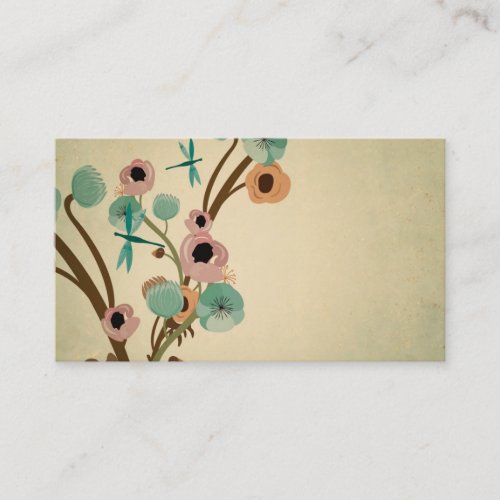 Vintage flowers Business Card