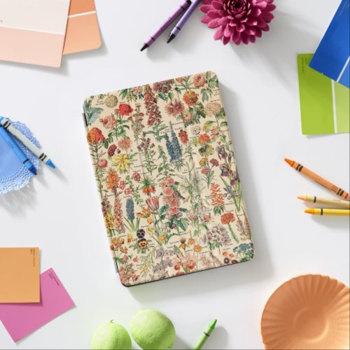 Vintage Flowers by Adolphe Millot iPad Pro Cover