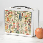 Vintage Flowers By Adolphe Millot Metal Lunch Box at Zazzle