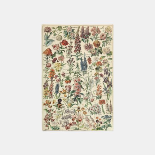 Vintage Flowers by Adolphe Millot Rug
