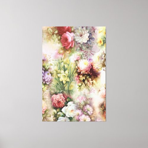 Vintage Flowers Canvas Print