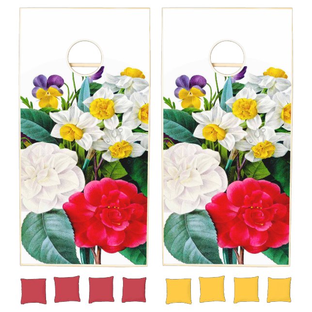 Vintage Flowers Cornhole Set (Set)