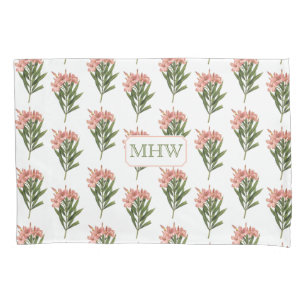 Vintage Flowers custom monogram pillow case 3
