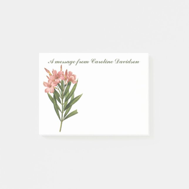 Vintage Flowers custom Post-It notes 3 (Front)
