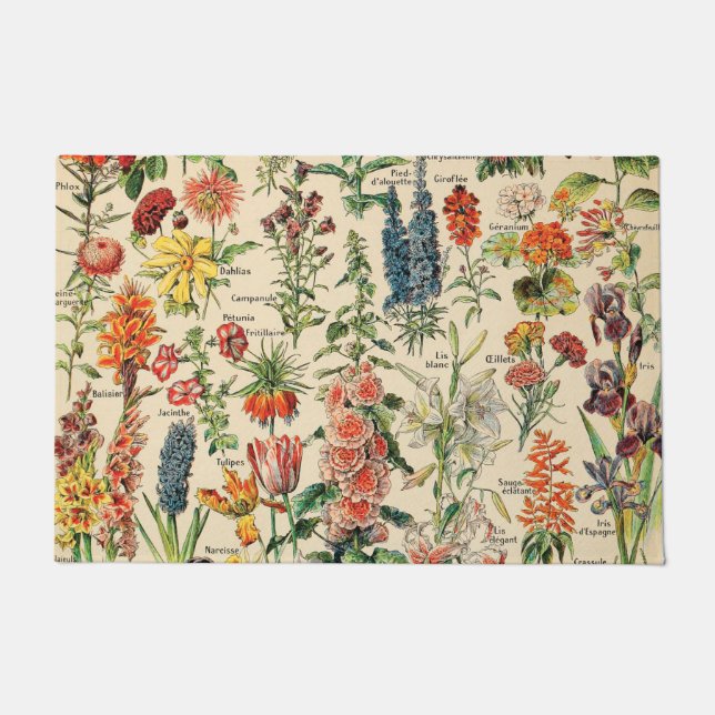 Vintage Flowers Doormat (Front)