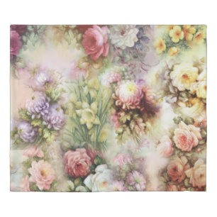 Vintage Flowers Duvet Cover