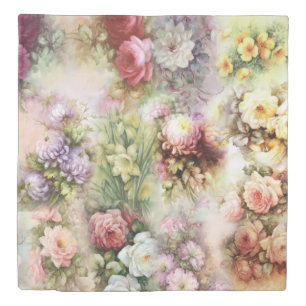 Vintage Flowers Duvet Cover
