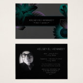 vintage flowers elegant funeral (Front & Back)