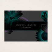 vintage flowers elegant funeral (Front)