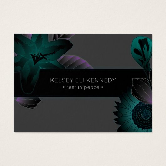 vintage flowers elegant funeral (Front)