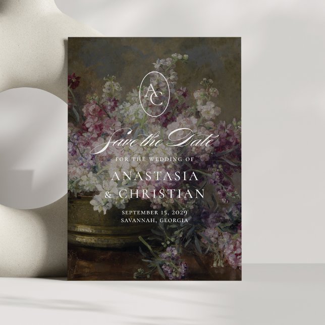 Vintage flowers, fine art wedding  invitation (Creator Uploaded)