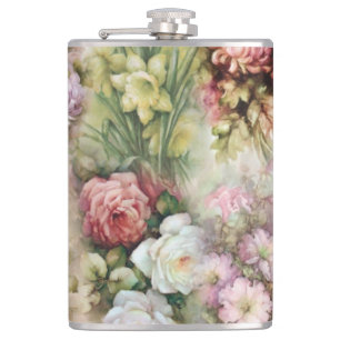 Vintage Flowers Flask