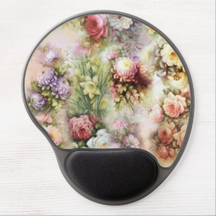Vintage Flowers Gel Mouse Pad