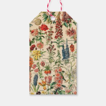 Vintage Flowers Gift Tags by colorfulworld at Zazzle