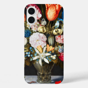 Vintage Flowers in a Glass by  Ambrosius Bosschaer iPhone 16 Plus Case