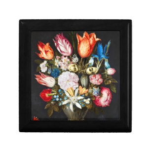 Vintage Flowers in a Glass by  Ambrosius Bosschaer Gift Box