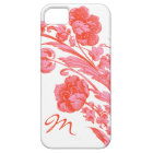 Vintage Flowers in Bold Colors, Orange and Pink