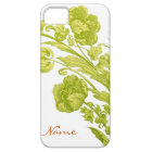 Vintage Flowers in Green and Yellow