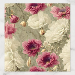 Vintage Flowers Ivory Backgrounds Planner Envelope Liner