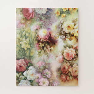 Vintage Flowers Jigsaw Puzzle