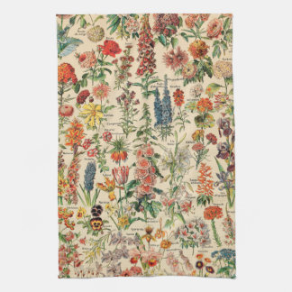 Vintage Flowers Kitchen Towel