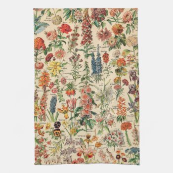 Vintage Flowers Kitchen Towel by colorfulworld at Zazzle