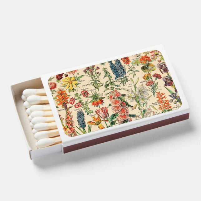 Vintage Flowers  Matchboxes (Front Open)