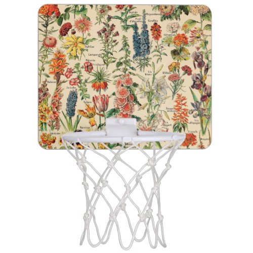 Vintage Flowers Mini Basketball Hoop